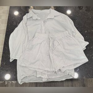 Women's White Beach Set